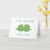 DE ANDERE HELFT VAN MIJN POD LIEFDEVOLLE VERJAARDA KAART (Gele Bloem)