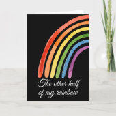 De andere helft van mijn regenboog... je maakt me  kaart (Voorkant)