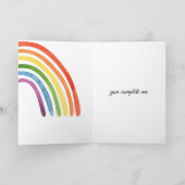 De andere helft van mijn regenboog... je maakt me  kaart (Binnen)