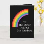 De andere helft van mijn regenboog kaart (Gele Bloem)