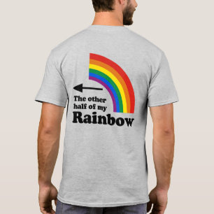De andere helft van mijn regenboog (rechts) T-shir T-shirt
