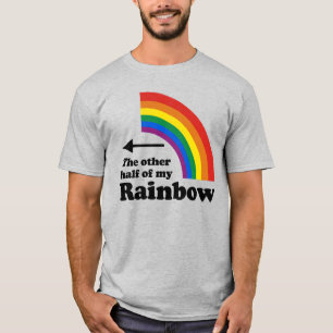 De andere helft van mijn regenboog (rechts) t-shirt