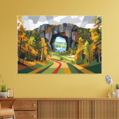 De Andere Kant Canvas Afdruk (Insitu (Woonkamer))