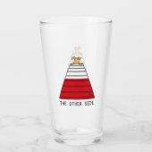 De andere kant - grappige hondenbehendigheid glas (Achterkant)