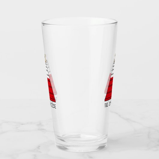 De andere kant - grappige hondenbehendigheid glas (Rechts)