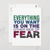 De andere kant van de angst briefkaart (Voorkant / Achterkant)