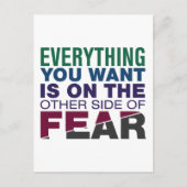 De andere kant van de angst briefkaart (Voorkant)