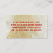 De andere koffiebonenkaart klantenkaartje (Achterkant)