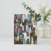 De andere nacht (abstract expressionisme) briefkaart (Staand voorkant)