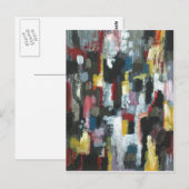 De andere nacht (abstract expressionisme) briefkaart (Voorkant / Achterkant)