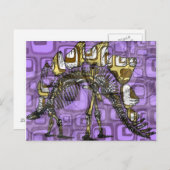 "De andere paarse dinosaurus" Briefkaart (Voorkant / Achterkant)