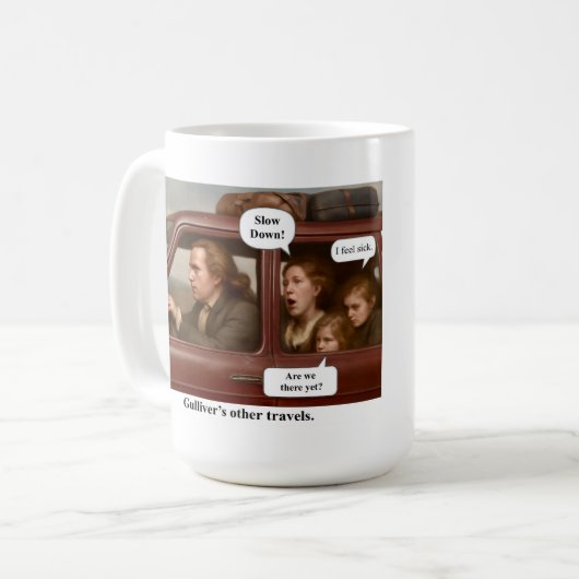 De andere reizen van Gulliver. Koffiemok (Voorkant links)