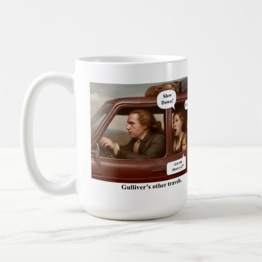 De andere reizen van Gulliver. Koffiemok (Links)
