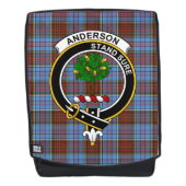 De Anderson Modern Clan Crest Tartan Pset Rugtassen (Voorkant)