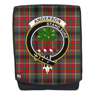De Anderson van Arrem Clan Crest Tartan Rugtassen