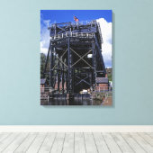 De Anderton Lift Cheshire England Canvas Afdruk (Insitu (Houten vloer))