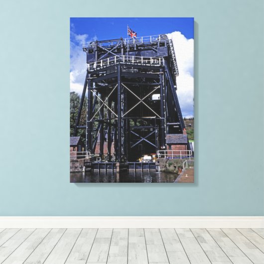 De Anderton Lift Cheshire England Canvas Afdruk (Insitu (Houten vloer))