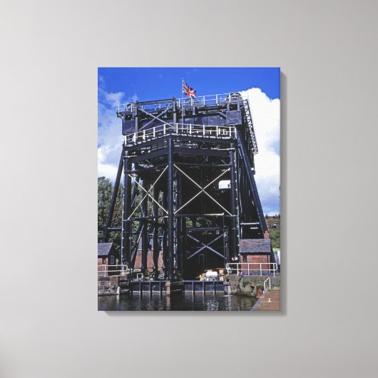 De Anderton Lift Cheshire England Canvas Afdruk (Voorkant)