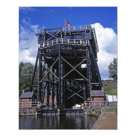 De Anderton Lift Cheshire England Foto Afdruk (Voorkant)