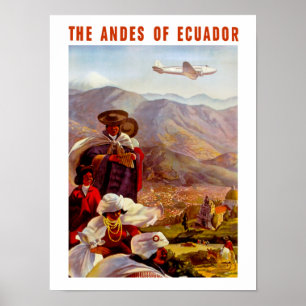 De Andes van Ecuador Poster