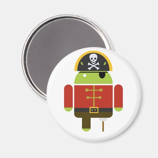 De Android Pirate Magnet (Voorkant / Achterkant)