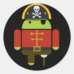 De Android Pirate Stickers