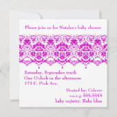 De Anette Baby Uitnodiging (Achterkant)