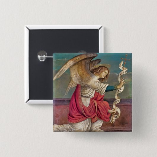 De Angel Gabriel Vierkante Button 5,1 Cm (Voorkant /achterkant)