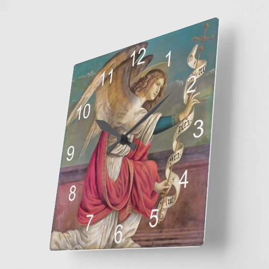 De Angel Gabriel Vierkante Klok (Hoek)