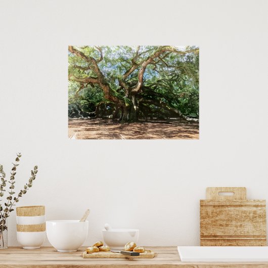 De Angel Oak Waterverf Poster (Keuken)