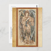 De Angels van de Hierarchy Cherubim, Burne Jones Briefkaart (Voorkant / Achterkant)