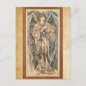 De Angels van de Hierarchy Cherubim, Burne Jones Briefkaart (Voorkant)