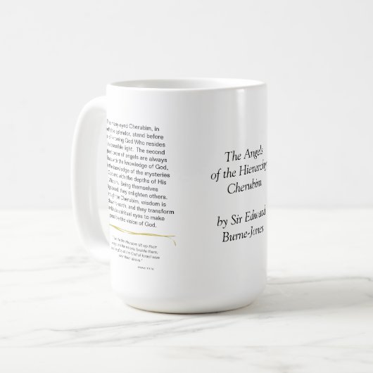 De Angels van de Hierarchy Cherubim, Burne Jones Koffiemok (Voorkant links)