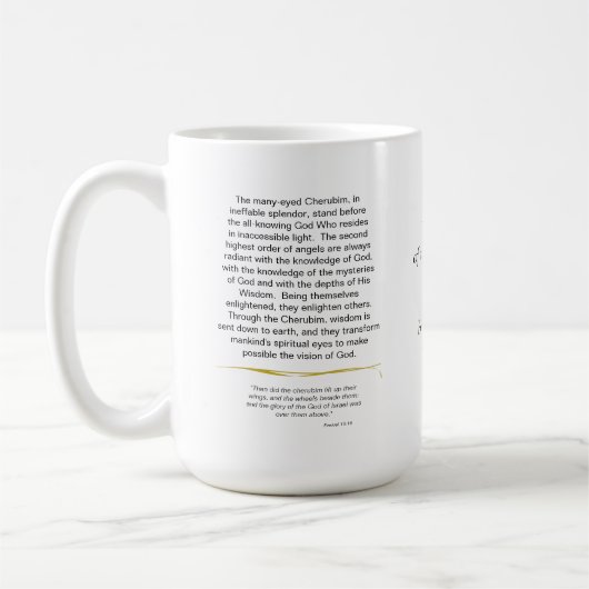 De Angels van de Hierarchy Cherubim, Burne Jones Koffiemok (Links)
