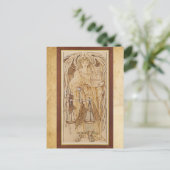De Angels van de Hierarchy Thrones van Burne-Jones Briefkaart (Staand voorkant)