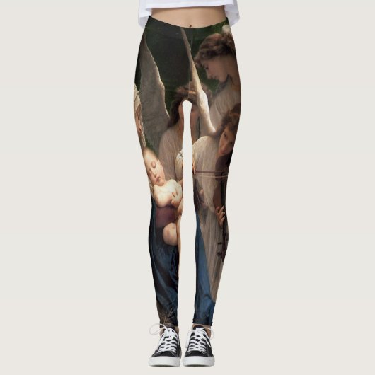 De Angels van William Adolphe Bouguereau Leggings (Voorkant)