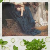 De Angels van William Adolphe Bouguereau Theedoek (Gevouwen)
