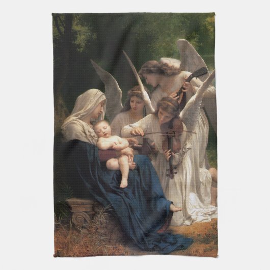 De Angels van William Adolphe Bouguereau Theedoek (Verticaal)