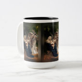De Angels van William Adolphe Bouguereau Tweekleurige Koffiemok (Voorkant links)