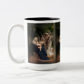 De Angels van William Adolphe Bouguereau Tweekleurige Koffiemok (Links)