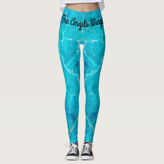 De Angels Wings Water rimpel in Aquamarine Leggings