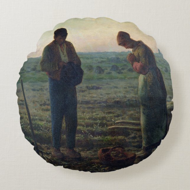 De Angelus, 1857-59 Rond Kussen (Voorkant)