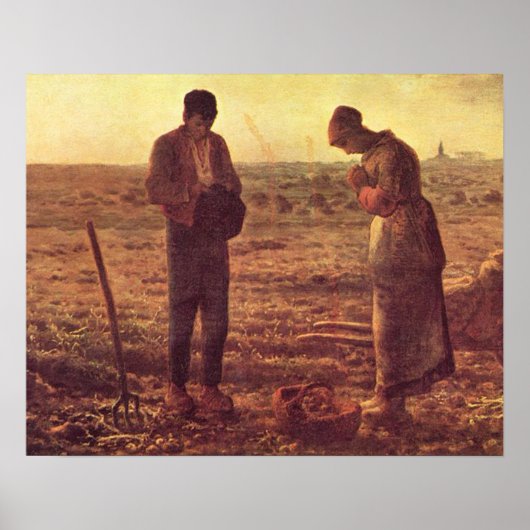 De Angelus bidt de reclamemaagd Mary Poster (Voorkant)