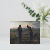 De Angelus, Jean-Francois Millet Briefkaart (Staand voorkant)