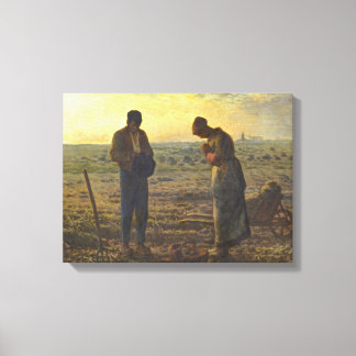 De Angelus Jean Francois Millet Canvas Afdruk