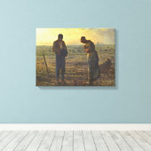 De Angelus Jean Francois Millet Canvas Afdruk (Insitu (Houten vloer))