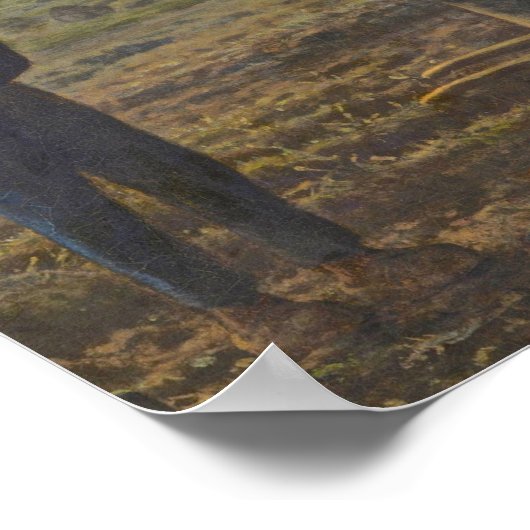 De Angelus Jean Francois Millet Poster (Hoek)