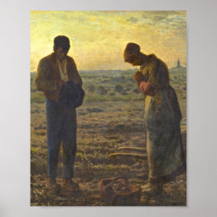 De Angelus Jean Francois Millet Poster