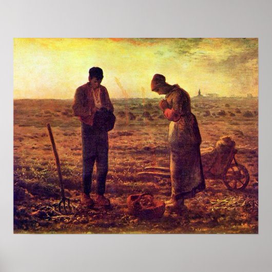 De Angelus Maagd Mary Immaculate Conception Poster (Voorkant)