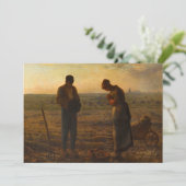 De Angelus van Jean-Francois Millet Bedankkaart (Staand voorkant)